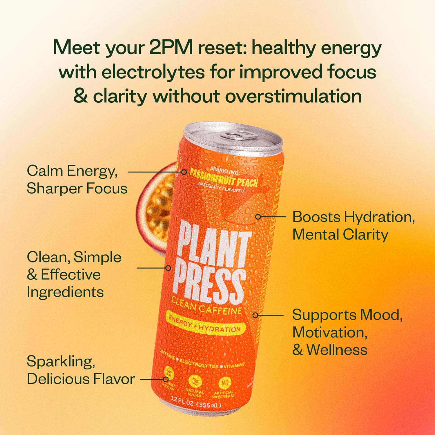 Plant Press | Clean Energy Drink with Electrolytes